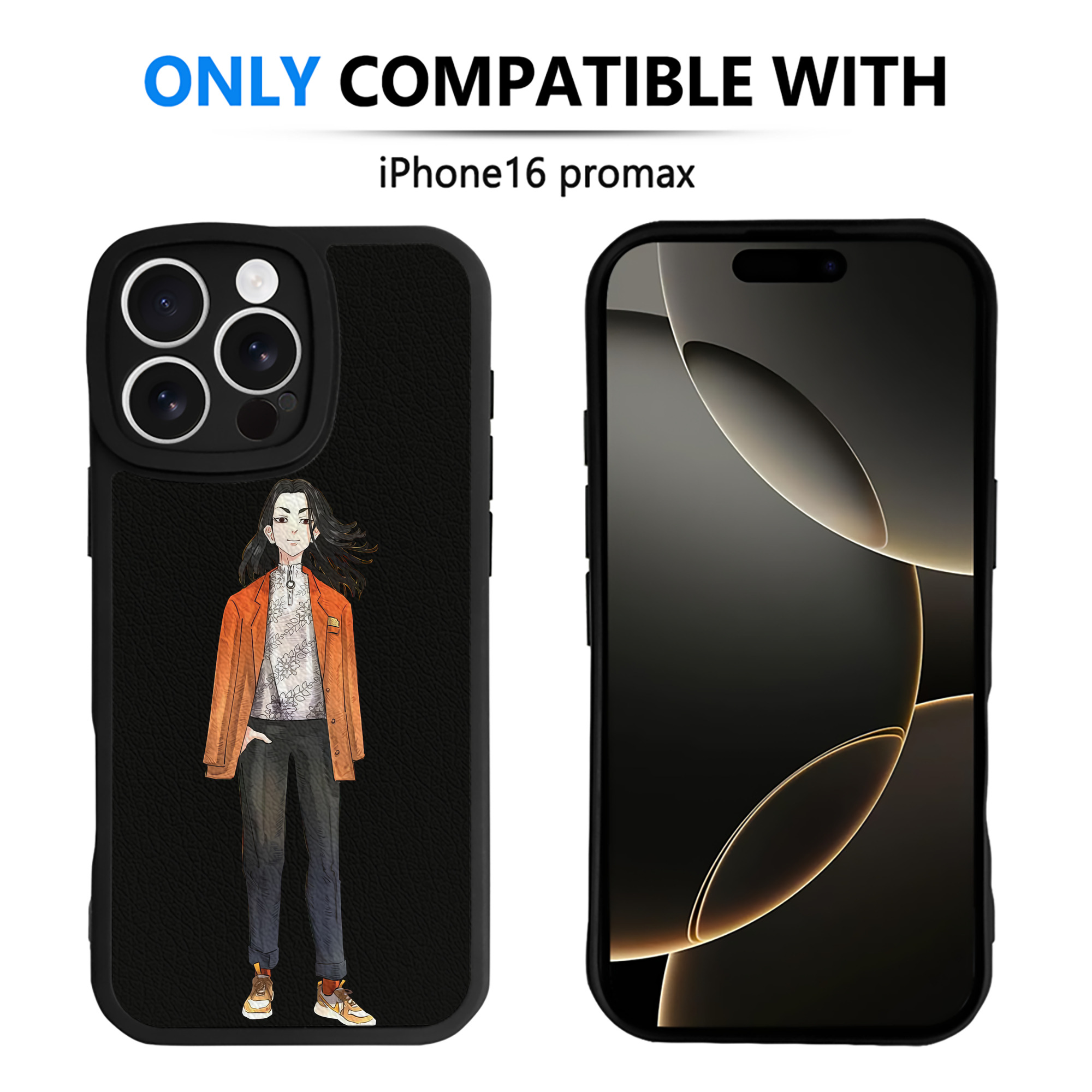 （画像用） 東京リベンジャーズ Tokyo Revengers 【iPhone 16シリーズ対応】シリコンスマホケース（レザー調） 材質：シリコン